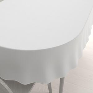 Biante Oválny bavlnený saténový obrus ST-001 Biely 100x140 cm