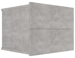 Nočný stolík, betónovo sivý 40x30x30 cm, drevotrieska