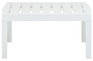 Záhradný stolík, biely 78x55x38 cm, plast