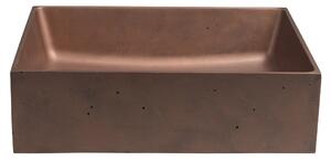 Sapho FORMIGO betónové umývadlo na dosku, 47,5x36,5 cm, meď