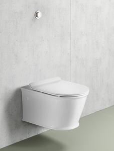 Sapho GALIA závesná WC misa, Rimless, 37x55 cm, biela