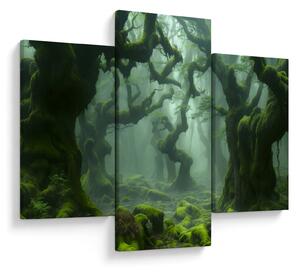 Obraz - Les prerastený machom (90x60 cm)