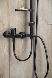 Aqualine Mydelnička pre sprchovú tyč 25 mm, ABS/čierna
