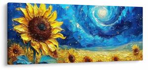 Obraz - Maľba slnečníc (120x50 cm)