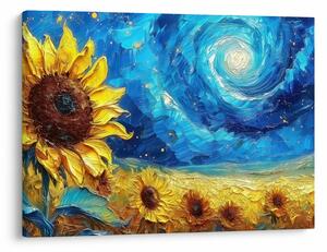 Obraz - Maľba slnečníc (70x50 cm)