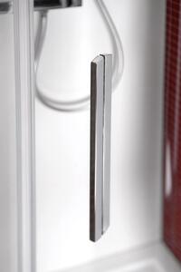 Polysan, LUCIS LINE polkruhová sprchová zástena 900x900mm, číre sklo, DL3615