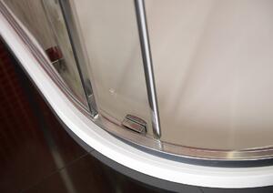 Polysan LUCIS LINE polkruhová sprchová zástena 900x900mm, číre sklo