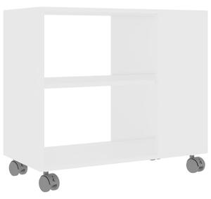 Príručný stolík, biely 70x35x55 cm, kompozitné drevo