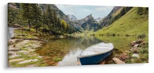 Obraz - Seealpsee, jazero Švajčiarska (120x50 cm)