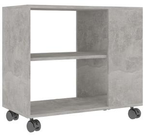 Príručný stolík, betónovo sivý 70x35x55 cm, kompozitné drevo