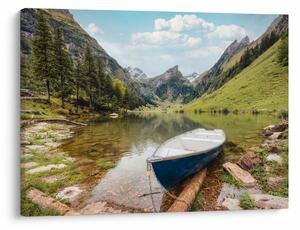 Obraz - Seealpsee, jazero Švajčiarska (70x50 cm)