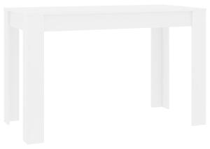 Jedálenský stôl biely 120x60x76 cm drevotrieska