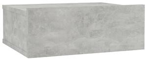 Nástenný nočný stolík betónovo-sivý 40x30x15 cm drevotrieska