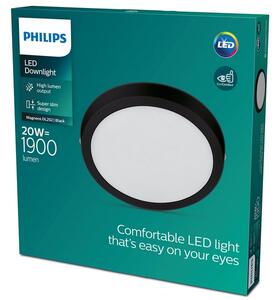 Philips 8719514328778 Magneos Slim DL252 stropné svietidlo LED D286mm 20W/1900lm 2700K čierna