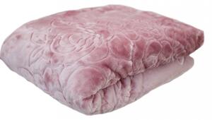 Luxusná deka v ružovej farbe Šírka: 160 cm | Dĺžka: 210 cm