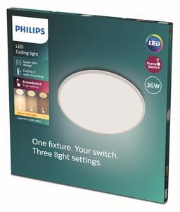 Philips 8719514327146 Super Slim CL550 stropné svietidlo LED D550mm 36W/3200lm 2700K biela SceneSwitch