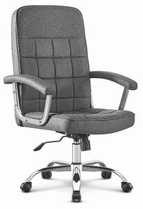 PreHouse Hell's Chair HC-1020 otočná kancelárska stolička, sivá látka
