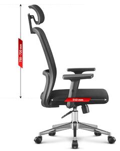 PreHouse Ergonomická otočná kancelárska stolička Hell's Chair HC- 1022 Black