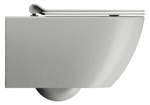 GSI PURA závesná WC misa, Swirlflush, 36x55 cm, cenere dual-mat