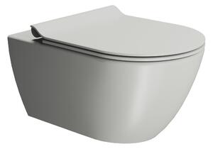 GSI PURA závesná WC misa, Swirlflush, 36x55 cm, cenere dual-mat
