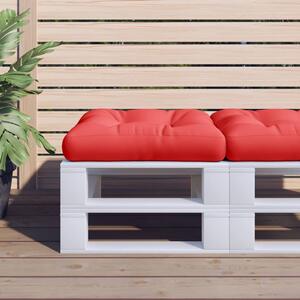 Podložka na paletový nábytok, červená 60x60x12 cm, látka