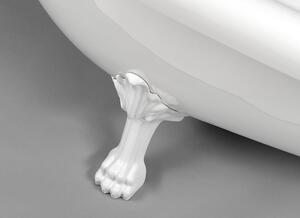 Polysan RETRO voľne stojaca vaňa 147x69,5x67,5cm, nohy biele, biela