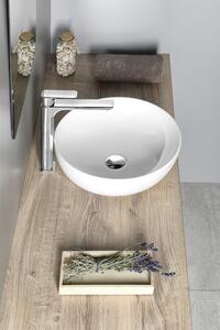 Sapho RONDANE keramické umývadlo na dosku Ø 41 cm, biela