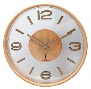 RÁDIOM RIADENÉ HODINY, svetlohnedá, 30 cm Ambia Home - Hodiny