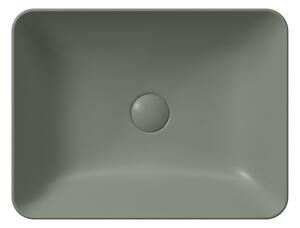 GSI SAND keramické umývadlo na dosku, 50x38cm, agave mat