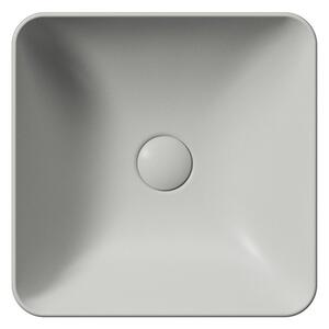 GSI, SAND keramické umývadlo na dosku 38x38 cm, cenere mat, 903817