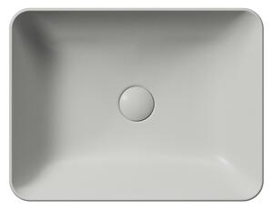 GSI SAND keramické umývadlo na dosku, 50x38cm, cenere mat