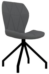 Jedálenské stoličky 4 ks sivé umelá koža
