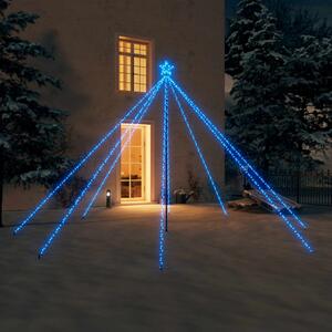 LED vianočný stromček interiér exteriér 576 LED modré 3,6 m