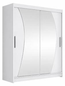 Veľká šatníková skriňa WESTA X biela šírka 150 cm