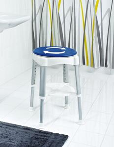 Ridder HANDICAP stolička otočná, nastaviteľná výška, biela / modrá