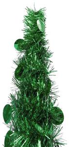 Rozkladací umelý vianočný stromček, zelený 180 cm, PET