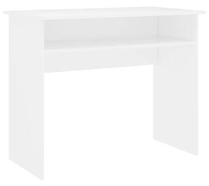 Písací stôl, biely 90x50x74 cm, drevotrieska