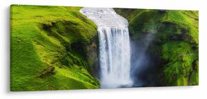 Obraz - Vodopád Skogafoss (120x50 cm)