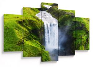 Obraz - Vodopád Skogafoss (150x105 cm)