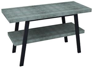 Sapho TWIGA umývadlový stolík 110x72x50 cm, čierna mat/aquamarine