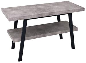 Sapho TWIGA umývadlový stolík 120x72x50 cm, čierna mat/cement