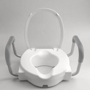 Ridder, WC sedátko zvýšené 10cm, s madlami, biele, A0072001