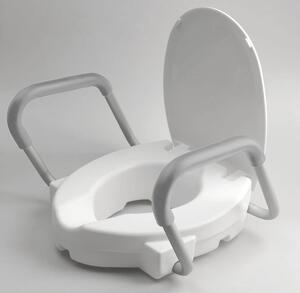 Ridder HANDICAP WC sedátko zvýšené 10cm, s madlami, biela