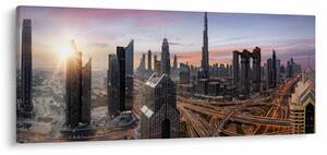Obraz - Panorama Dubaja (120x50 cm)