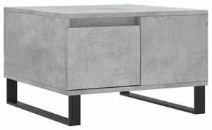 Konferenčný stolík betónový sivý 55x55x36,5 cm spracované drevo