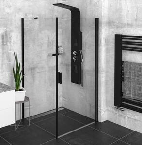 Polysan ZOOM LINE BLACK štvorcový sprchovací kút 800x800mm L/P varianta