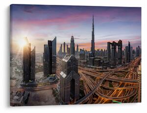 Obraz - Panorama Dubaja (70x50 cm)