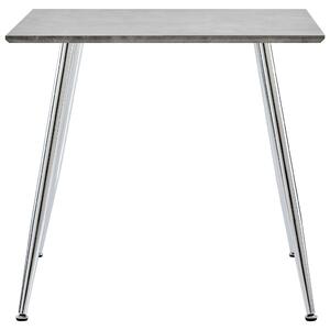 Jedálenský stôl, betónovo strieborný 80,5x80,5x73 cm, MDF