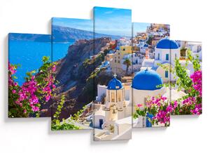 Obraz - Santorini, Grécko (150x105 cm)
