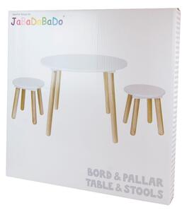 Jabadabado biely detský stôl a stoličky